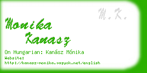 monika kanasz business card