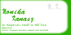 monika kanasz business card